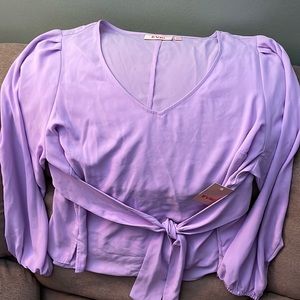 Dressy V-neck blouse.  New with tag.